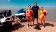 Prefectura asistió a un kitesurfista en Mar Chiquita
