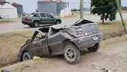 Robó un auto y en la fuga volcó en ruta 227: está internado grave