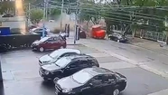 El ciclista salvó su vida de milagro. 