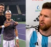 Djokovic y el "Peque" Schwartzman imitaron el "andá para allá bobo" de Messi