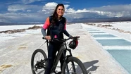 Gaby Sabatini recorrió las Salinas Grandes de Jujuy.