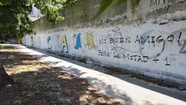 Mar del Plata amaneció con pintadas de hinchas de Boca