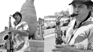 Sergio Argentino, saxofonista y clown