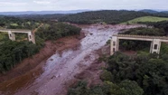 Impactantes imágenes del momento en el que se rompe el dique en Mina Gerais