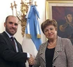 Guzman se reunió con la directora del FMI en Roma