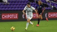 Menéndez y Delgado fueron titulares en la despedida de la She Believes Cup