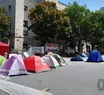Los manifestantes reclaman la entrega de kits escolares para el inicio de clases. Foto: 0223.