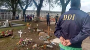 Nene mutilado: comenzó el operativo de exhumación del féretro en Otamendi