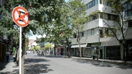 En la App se podrá conocer en tiempo real las zonas no habilitadas para estacionar, como el caso de La Rioja entre Luro y Belgrano. Foto: 0223.