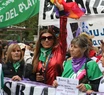 Flor de la V, una de las líderes de la marcha del 8M en Mar del Plata