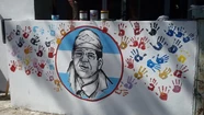 Pintan un mural en homenaje a Miguelito