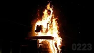 Luego de dos años, volvió a arder la Falla Valenciana en Mar del Plata. Foto: Diego Berrutti.