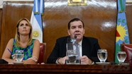 El intendente expuso durante 50 minutos, con puntos fuertes y marcadas ausencia. Foto: 0223.