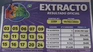 El ganador de los 130 millones de pesos reclamó su premio. 