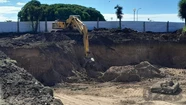 Durante las excavaciones, se encontraron los restos de un gliptodonte. Foto: archivo 0223.
