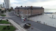 El techo del Auditorium sufrió severos daños. Foto gentileza: @dronmardelplata