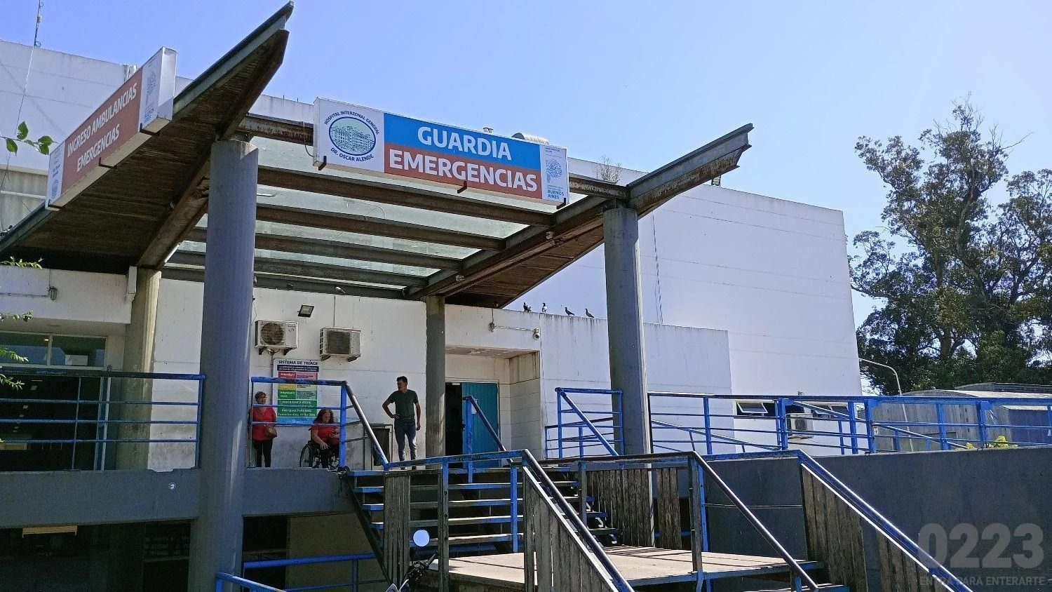 Llegan heridos trasladados al Higa. Foto archivo: 0223.