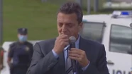 El desgarrador llanto de Sergio Massa al recordar a Mario Meoni: "Se fue un buen tipo"