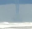 Registran en video una tromba marina en Necochea