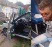 Robó un auto, chocó contra un paredón y los vecinos lo lincharon