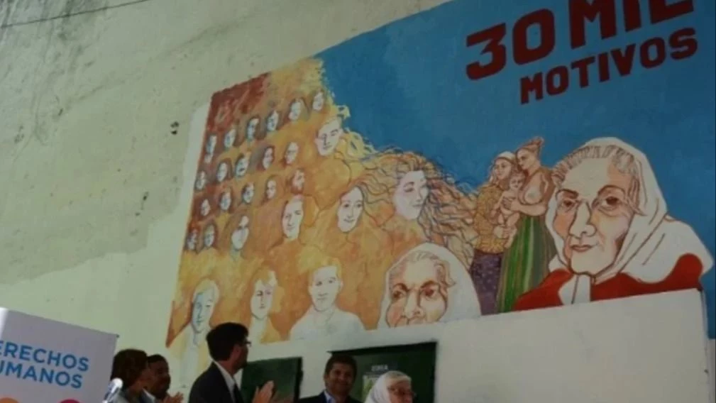 Desde el Municipio explicaron que no borraron el mural de la memoria: "Pertenece a una casa particular"