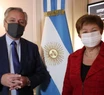 Alberto Fernández se reunió con la titular del FMI en una reunión “muy constructiva”