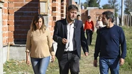 Menéndez, titular del Instituto de la Vivienda, estuvo acompañado por Sívori y Obeid.