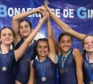 Gimnastas del Gutenberg en el Provincial de Clubes en La Lucila del Mar
