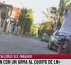 Video: amenazaron con armas y les robaron en vivo a periodistas en un móvil de LN+