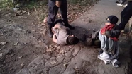 Video indignante: salió a robar con su hijito de 7 años, que vio cómo era detenido