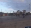 ¡Un peligro!: tres caballos sueltos cruzan la ruta 88 y casi provocan un accidente