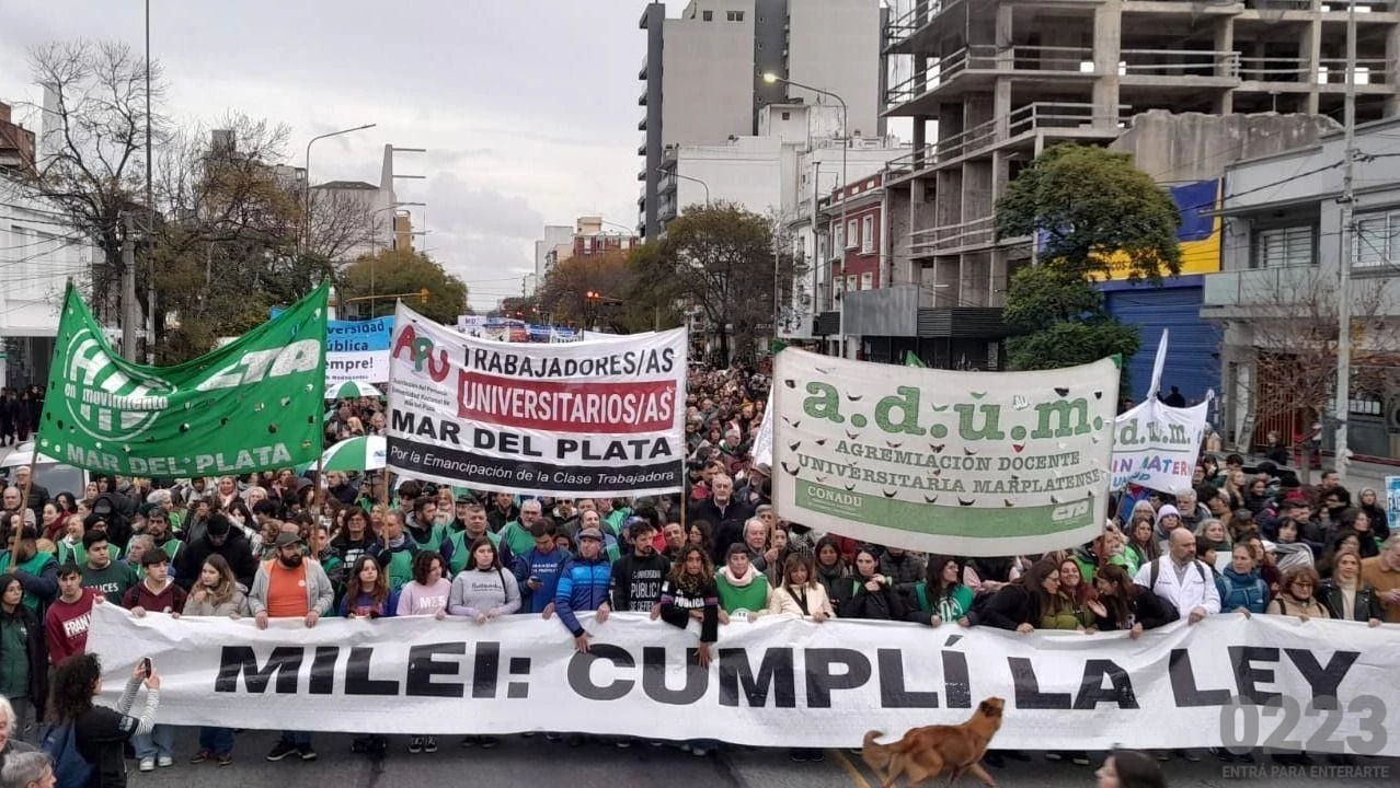 Gremios docentes advirtieron sobre el impacto del ajuste en las universidades nacionales.