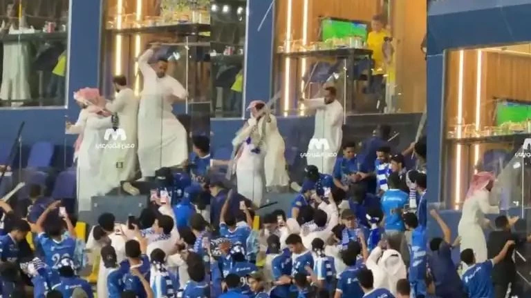 A los palazos: increíble pelea entre hinchas y jeques
