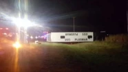 Volcó un micro en la autovía 2: al menos dos muertos