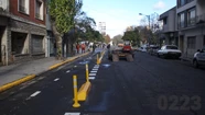 Ya está casi listo el primer tramo de la ciclovía en el microcentro de Mar del Plata 