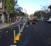 Ya está casi listo el primer tramo de la ciclovía en el microcentro de Mar del Plata 