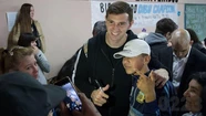 Martínez, en una actividad solidaria con chicos en un comedor de Mar del Plata. Foto ilustrativa: archivo 0223.
