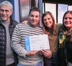 Fernanda Raverta y Jorge Ferraresi entregaron créditos para la construcción de viviendas en Mar del Plata.