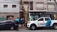 Los imputados salieron del edificio ubicado en Sarmiento y Rawson.