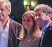 Kicillof participó de un acto en Mar del Plata junto a Daniel Scioli y Fernanda Raverta. Foto: prensa Raverta.