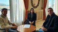 El encuentro de Martín Carrasco con la diputada Débora Indarte. Foto: Prensa.