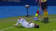 El blooper de la Copa Libertadores: quiso tirar un córner y terminó pateando al juez de línea
