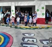 La comunidad educativa del barrio Fortunato de la Plaza celebraron las nuevas obras. Foto: 0223.