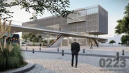 Así sería la cara principal del primer edificio de la "Ciudad Judicial".