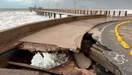 Así quedó el paseo costanero de Miramar tras el avance del mar