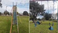 Piden intervención de concejales por el abandono de la plaza de Jardín de Peralta Ramos