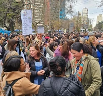 La presencia de los trabajadores en el reclamo. La presencia de los trabajadores en el reclamo.