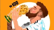 Messi 100, el proyecto de un ilustrador marplatense para homenajear a Lio Messi 100, el proyecto de un ilustrador marplatense para homenajear a Lio