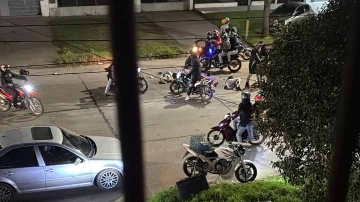 Participaban una gran cantidad de motos.