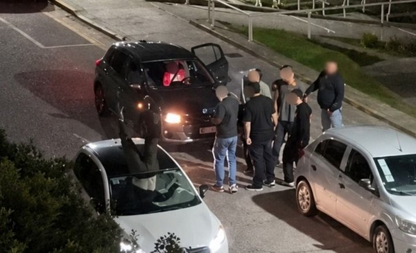 Noche de terror en Playa Grande: empujón y tragedia